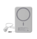 NCC Powerbank Batterie externe NCC WS-T192BP série XN 5000 mAh 20 W avec chargeur magnétique rapide - Blanche