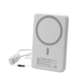 NCC Powerbank NCC Powerbank WS-T192BP XN Series 5000mAh 20W Magnetic Snel Oplader - Wit