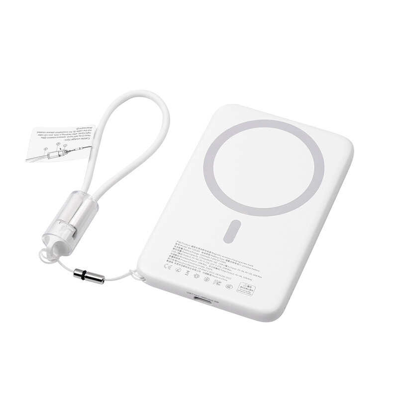 NCC Powerbank NCC Powerbank WS-T192BP XN Series 5000mAh 20W Magnetic Snel Oplader - Wit