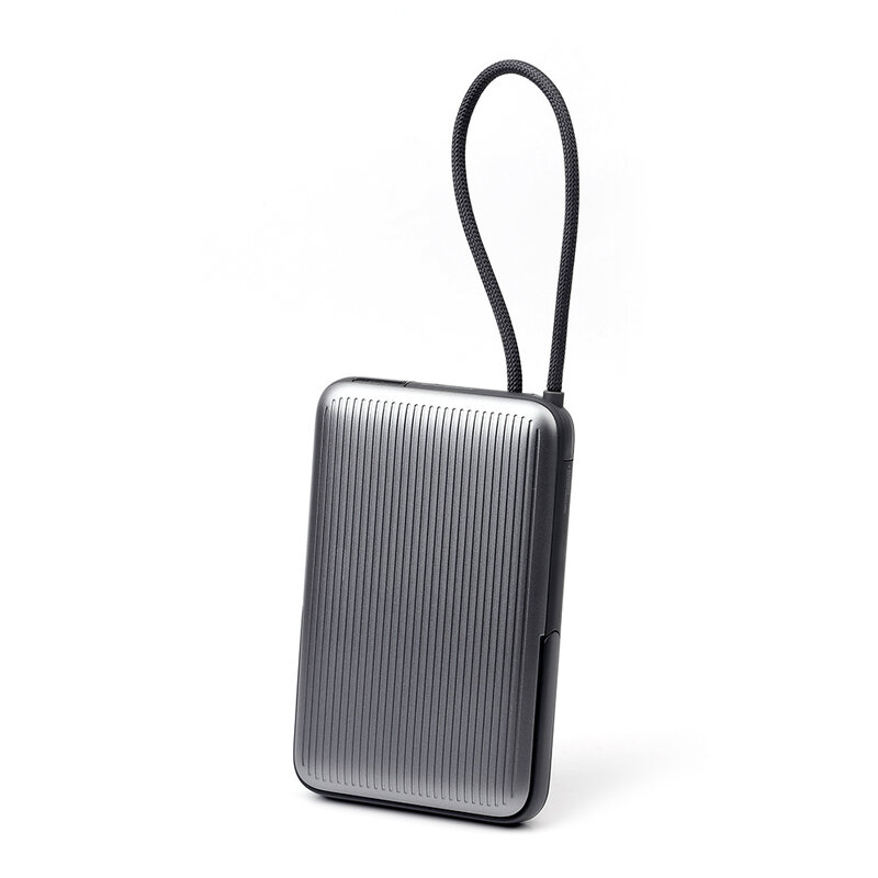 NCC Powerbank Cargador rápido magnético NCC Powerbank WS-T185BLF Serie SC de 10 000 mAh y 22,5 W con función de reposo - Gris oscuro