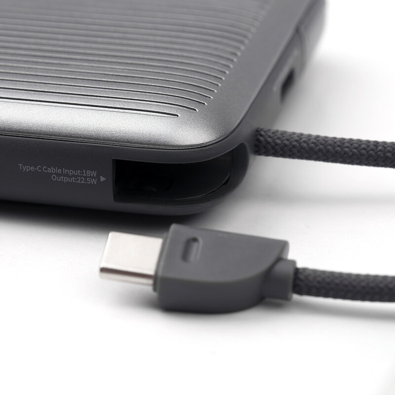 NCC Powerbank NCC Powerbank WS-T185BLF SC Serie 10000mAh 22,5W Magnetisches Schnellladegerät mit Standfunktion - Dunkelgrau