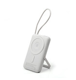 NCC Powerbank Cargador rápido magnético NCC Powerbank WS-T185BLF Serie SC de 10 000 mAh y 22,5 W con función de reposo - Gris claro