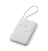 NCC Powerbank Cargador rápido magnético NCC Powerbank WS-T185BLF Serie SC de 10 000 mAh y 22,5 W con función de reposo - Gris claro