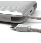 NCC Powerbank Cargador rápido magnético NCC Powerbank WS-T185BLF Serie SC de 10 000 mAh y 22,5 W con función de reposo - Gris claro