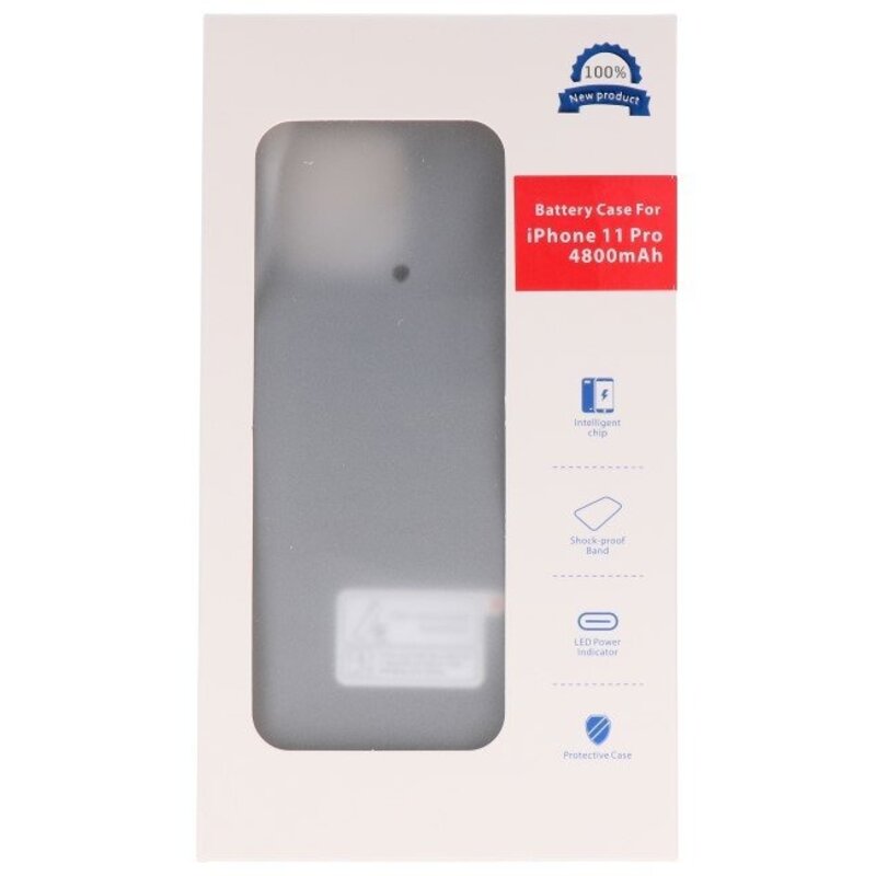 Battery Power Case voor iPhone 11 Pro 4800 mAh Zwart