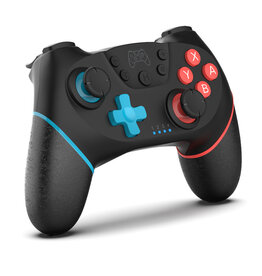DOBE Controller di gioco wireless (SW001) - Blu e rosso