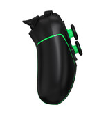Controller di gioco wireless (modello: T43) - Nero - Verde