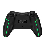 Controller di gioco wireless (modello: T43) - Nero - Verde