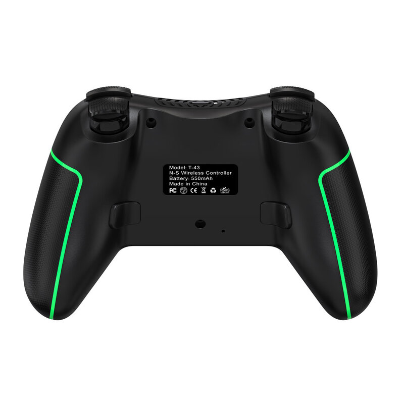 Mando de juegos inalámbrico (modelo T43) - Negro - Verde