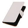 Croco cassa di libro di stile per Huawei Ascend Y625 Bianco
