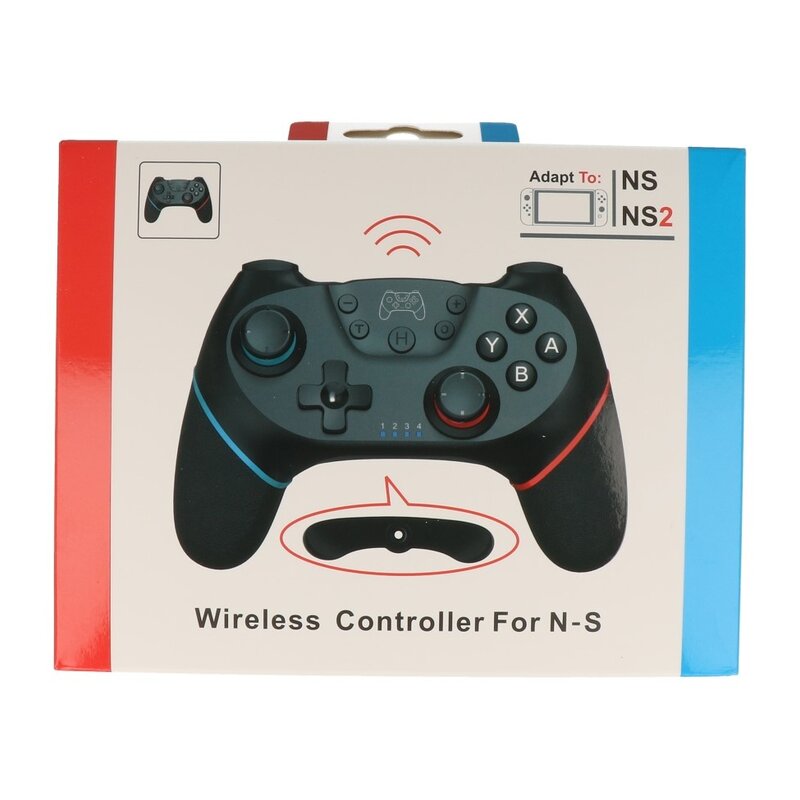 DOBE Manette de jeu sans fil (SW001) - Bleue et rouge