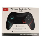 DOBE Manette de jeu sans fil (Modèle : T43) - Noir - Vert