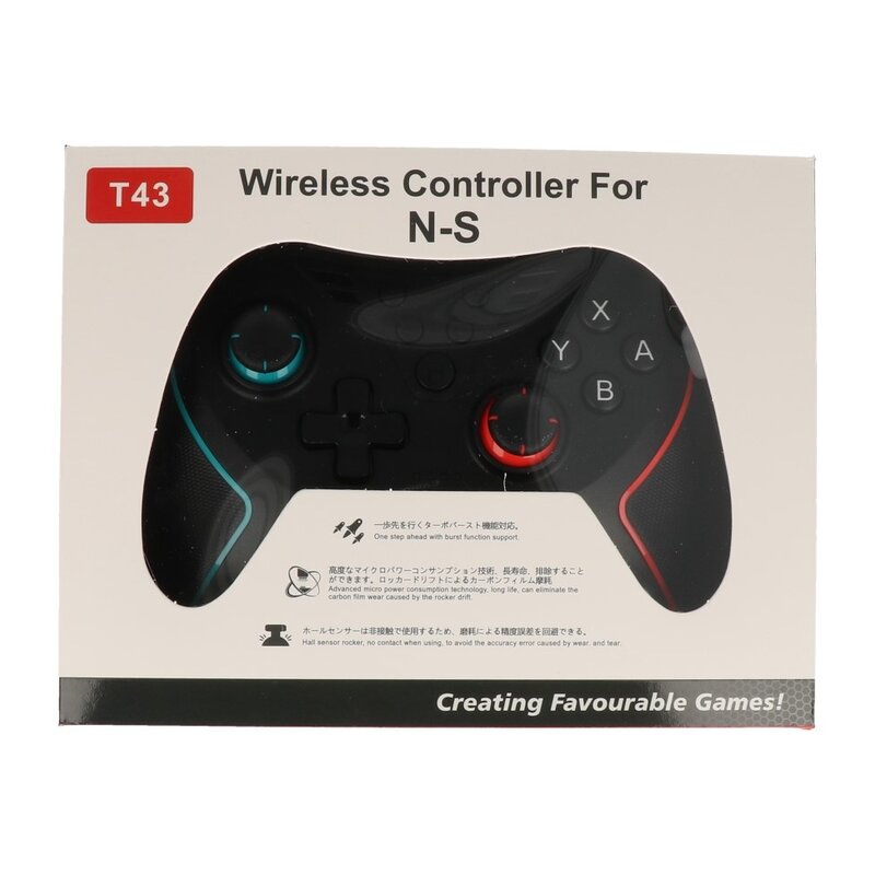 DOBE Manette de jeu sans fil (Modèle : T43) - Noir - Vert