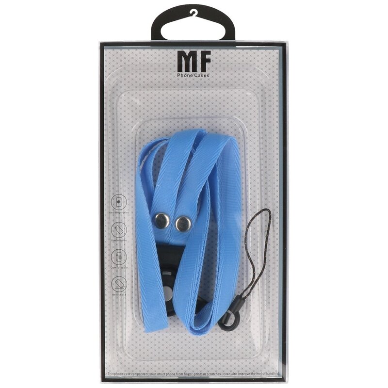 MF Touwtjes Cuerdas CSC para fundas de teléfonos, silbato o insignia azul