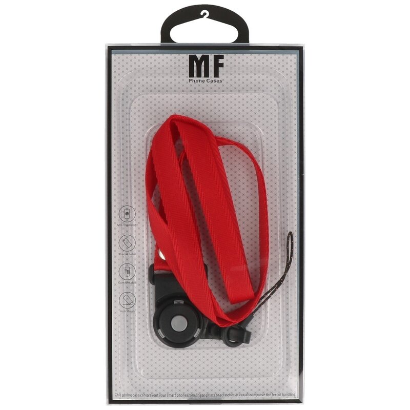 MF Touwtjes CSC Touwtjes voor Telefoon Hoesjes, Fluitje of Badge Rood