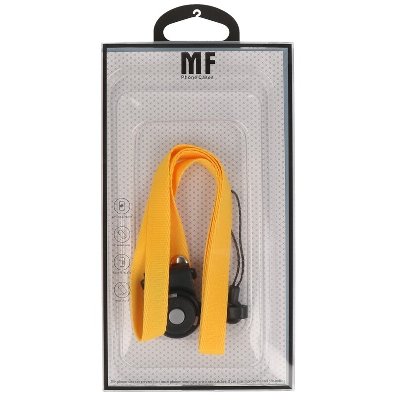 MF Touwtjes CSC Touwtjes voor Telefoon Hoesjes, Fluitje of Badge Geel