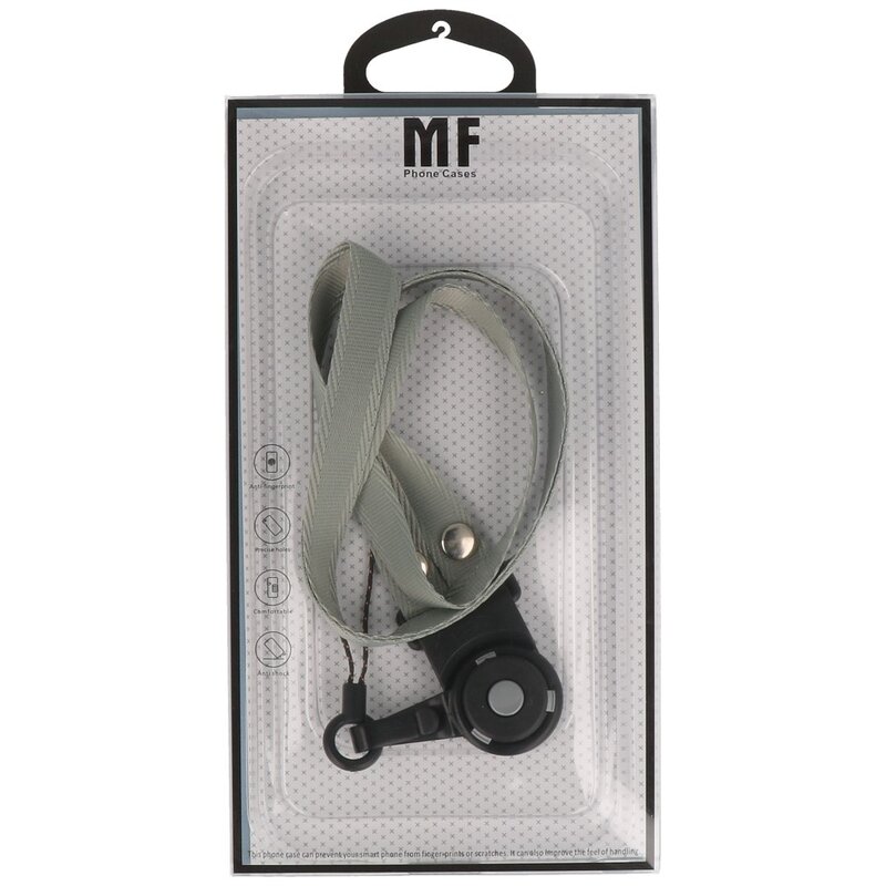 MF Touwtjes CSC Ropes for Phone Cases, Whistle or Badge Gray