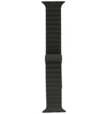 Oceaan vouw magnetisch Oceaan vouw magnetisch Smartwatch Bandje 42/44/45/49 mm - Model : L - Zwart