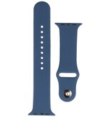 Classic Klassisches Smartwatch-Armband 38/40/41 mm – 9 Löcher – Modell: S – Blau