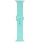 Classic Bracelet classique pour montre connectée 38/40/41 mm - 9 trous - Modèle : L - Turquoise