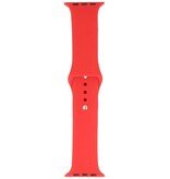 Classic Correa clásica para smartwatch 38/40/41 mm - 9 agujeros - Modelo: L - Rojo