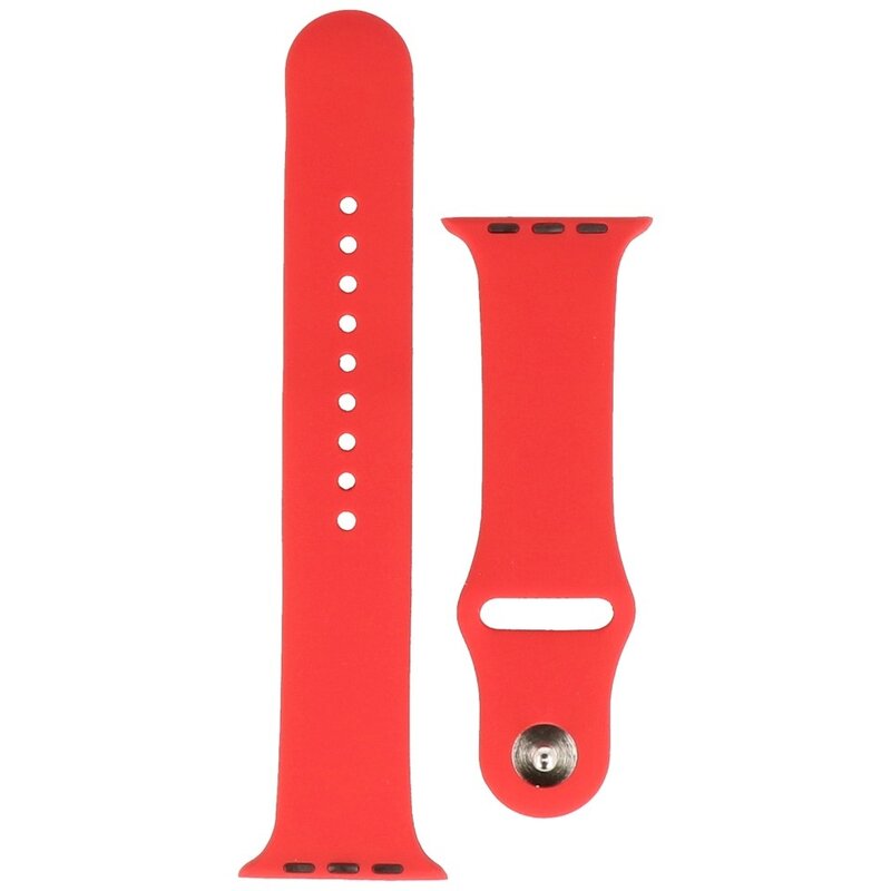 Classic Correa clásica para smartwatch 38/40/41 mm - 9 agujeros - Modelo: L - Rojo