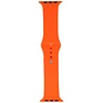 Classic Bracelet pour montre connectée 42/44/45/49 mm - 9 trous - Modèle : L - Orange