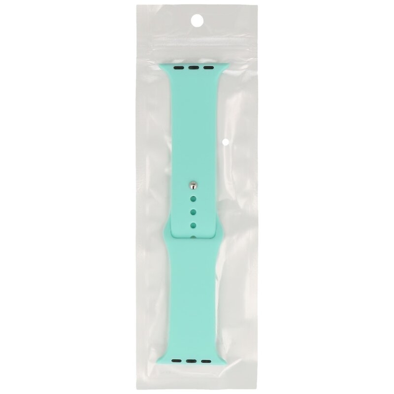 Classic Bracelet classique pour montre connectée 42/44/45/49 mm - 9 trous - Modèle : L - Turquoise