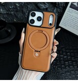 KaiYue Custodia Magsafe in similpelle con standard per iPhone 17 - Marrone