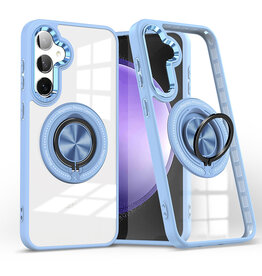 Smart Magnetic met 360 Graden Standaard Hoesje voor Samsung Galaxy S26 - Blauw