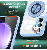 Smart Smart Magnetic met 360 Graden Standaard Hoesje voor Samsung Galaxy S26 - Blauw