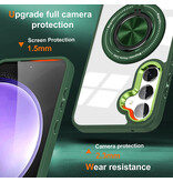 Smart Smart Magnetic met 360 Graden Standaard Hoesje voor Samsung Galaxy S26 - Groen