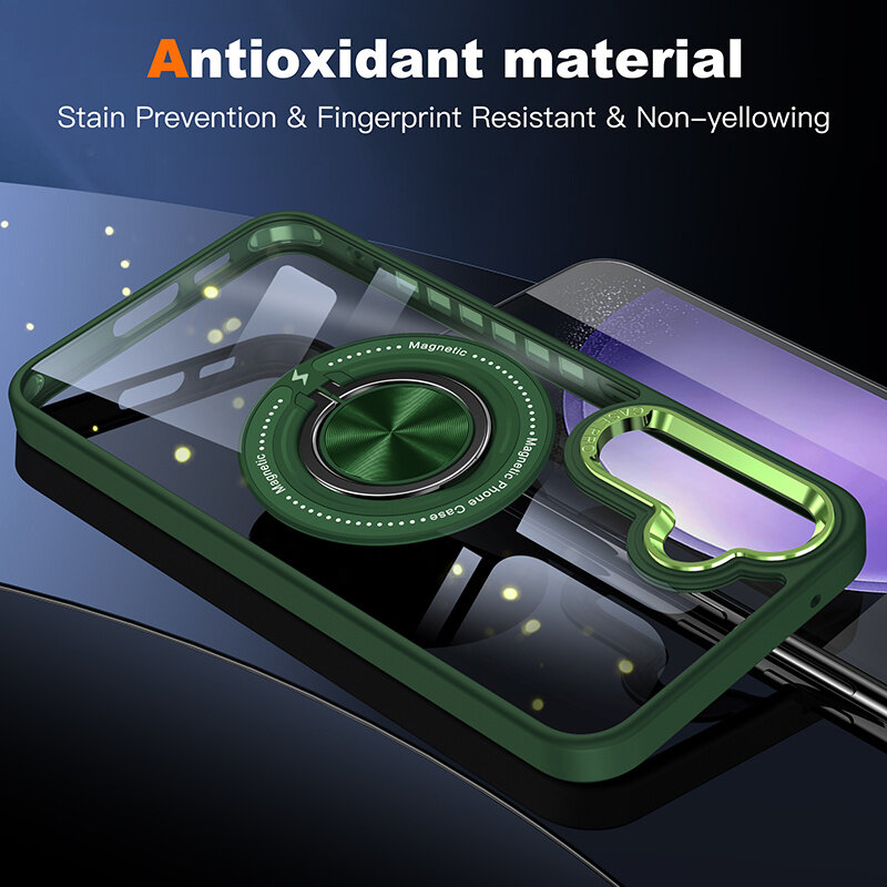 Smart Smart Magnetic with 360 Degree Stand Case for Samsung Galaxy S26 - Green