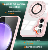 Smart Intelligente magnetische Schutzhülle mit 360°-Ständer für Samsung Galaxy S26 – Pink