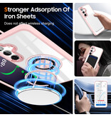 Smart Smart Magnetic with 360 Degree Stand Case for Samsung Galaxy S26 - Pink