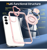 Smart Intelligente magnetische Schutzhülle mit 360°-Ständer für Samsung Galaxy S26 – Pink