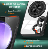 Smart Intelligente magnetische Schutzhülle mit 360°-Ständer für Samsung Galaxy S26 Plus – Schwarz