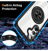 Smart Smart Magnetic met 360 Graden Standaard Hoesje voor Samsung Galaxy S26 Plus - Zwart