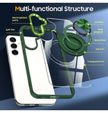 Smart Funda magnética inteligente con soporte de 360 grados para Samsung Galaxy S26 Plus - Verde