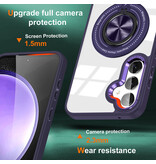 Smart Étui magnétique intelligent avec support à 360° pour Samsung Galaxy S26 Plus - Violet