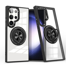 Smart Magnetisk 360 graders stativcover til Samsung Galaxy S26 Ultra - Sort