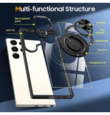 Smart Custodia magnetica intelligente con supporto a 360 gradi per Samsung Galaxy S26 Ultra - Nero