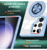 Smart Smart Magnetic with 360 Degree Stand Case for Samsung Galaxy S26 Ultra - Blue