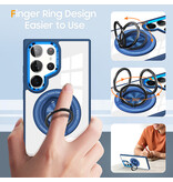 Smart Smart Magnetic with 360 Degree Stand Case for Samsung Galaxy S26 Ultra - Dark Blue