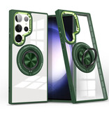 Smart Étui magnétique intelligent avec support à 360° pour Samsung Galaxy S26 Ultra - Vert