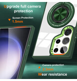 Smart Custodia magnetica intelligente con supporto a 360 gradi per Samsung Galaxy S26 Ultra - Verde