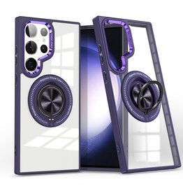 Smart Magnetic 360 Degree Stand Case for Samsung Galaxy S26 Ultra - Purple