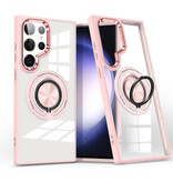 Smart Custodia magnetica intelligente con supporto a 360 gradi per Samsung Galaxy S26 Ultra - Rosa
