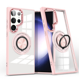 Smart Custodia magnetica con supporto a 360 gradi per Samsung Galaxy S26 Ultra - Rosa