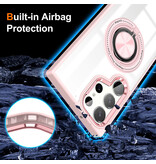 Smart Smart Magnetisk med 360 Graders Stand Cover til Samsung Galaxy S26 Ultra - Pink